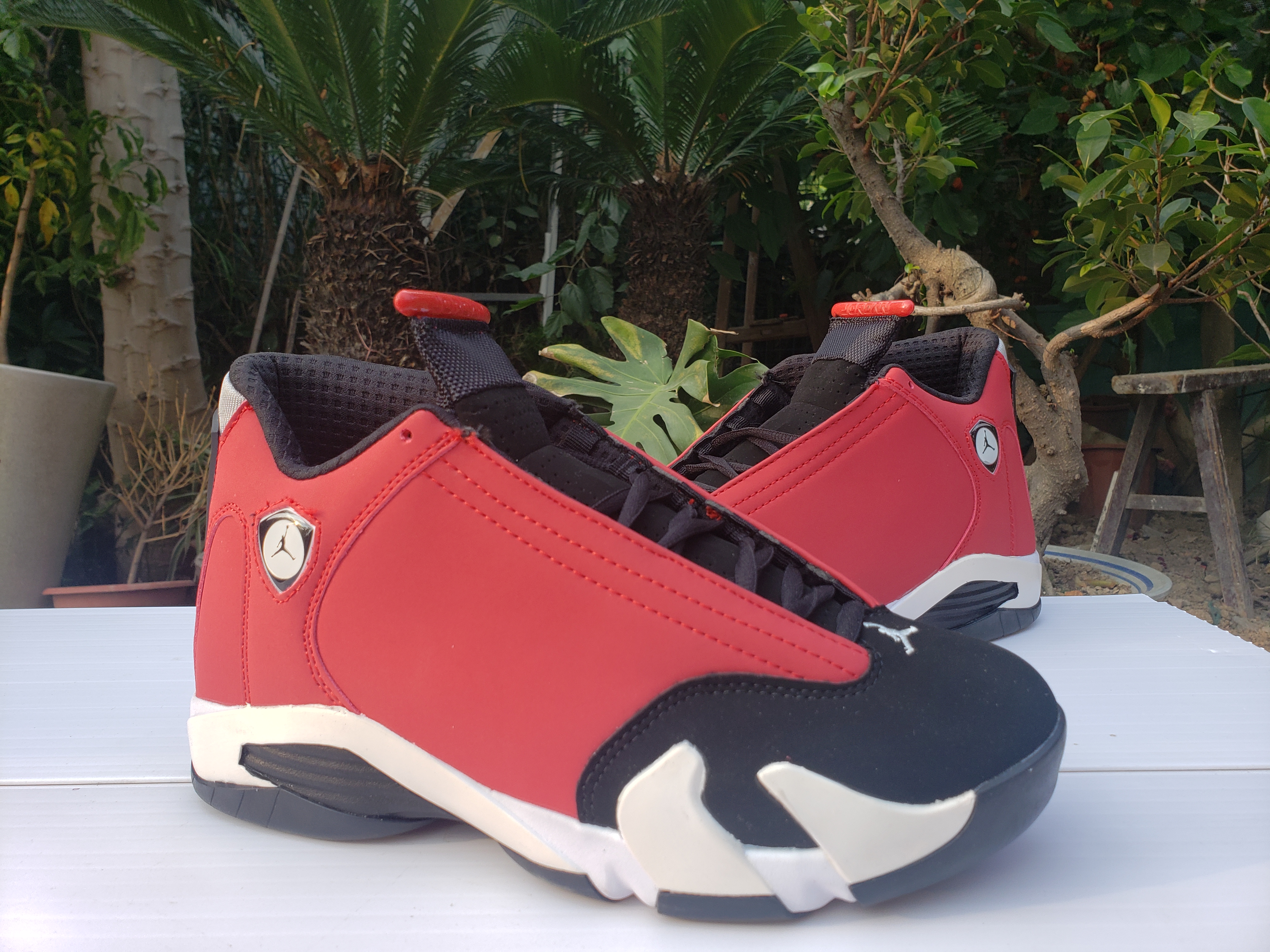 2020 Air Jordan 14 Red Black White Shoes